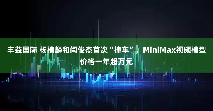 丰益国际 杨植麟和闫俊杰首次“撞车”，MiniMax视频模型价格一年超万元